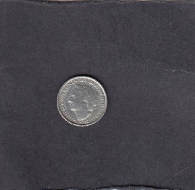 Beschrijving: 1/10 Gulden WILHELMINA